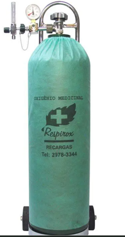 Locação Kit Cilindro 20lts + carga de oxigênio